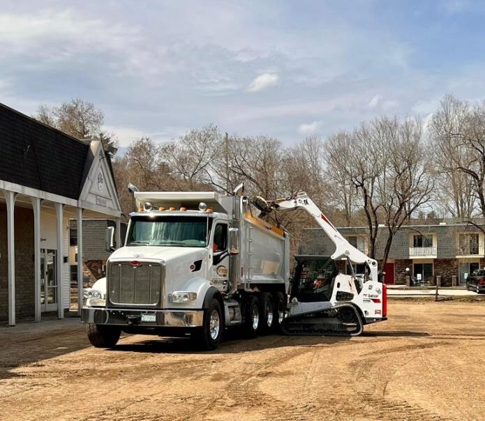 Paving team at work